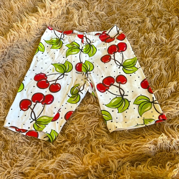 MonnaLisa, shorts w cherries, girls, size 8 - Picture 1 of 2